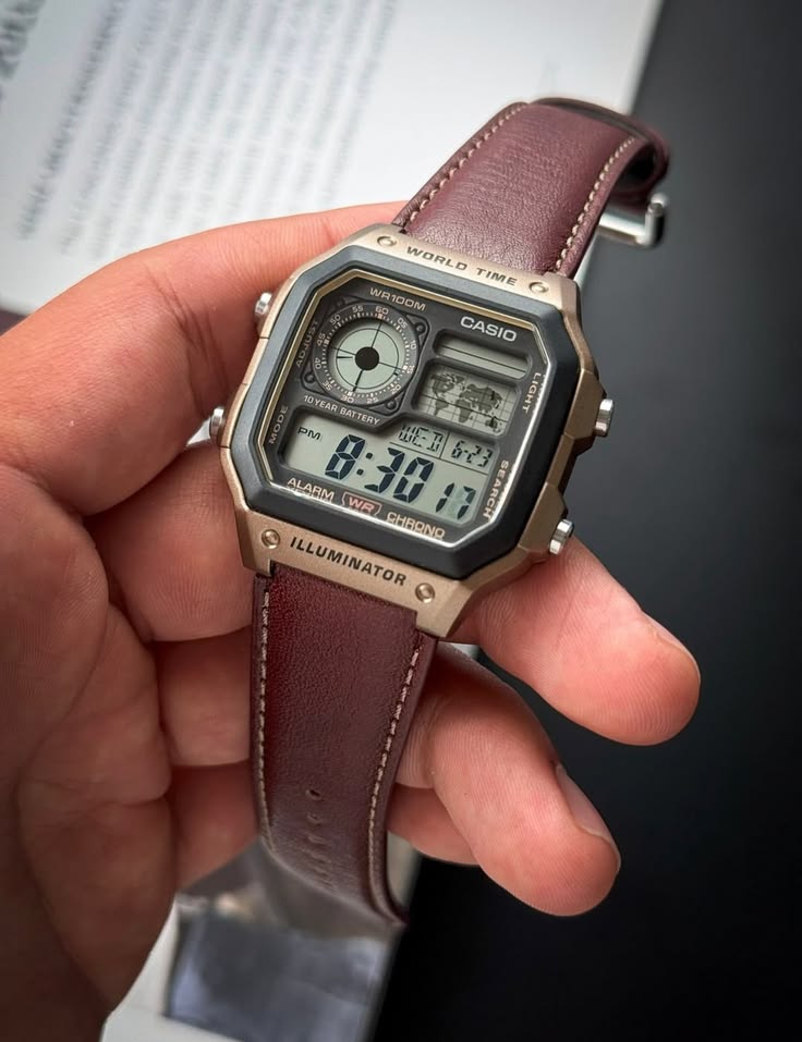 CASIO AE 1200 LEATHER
